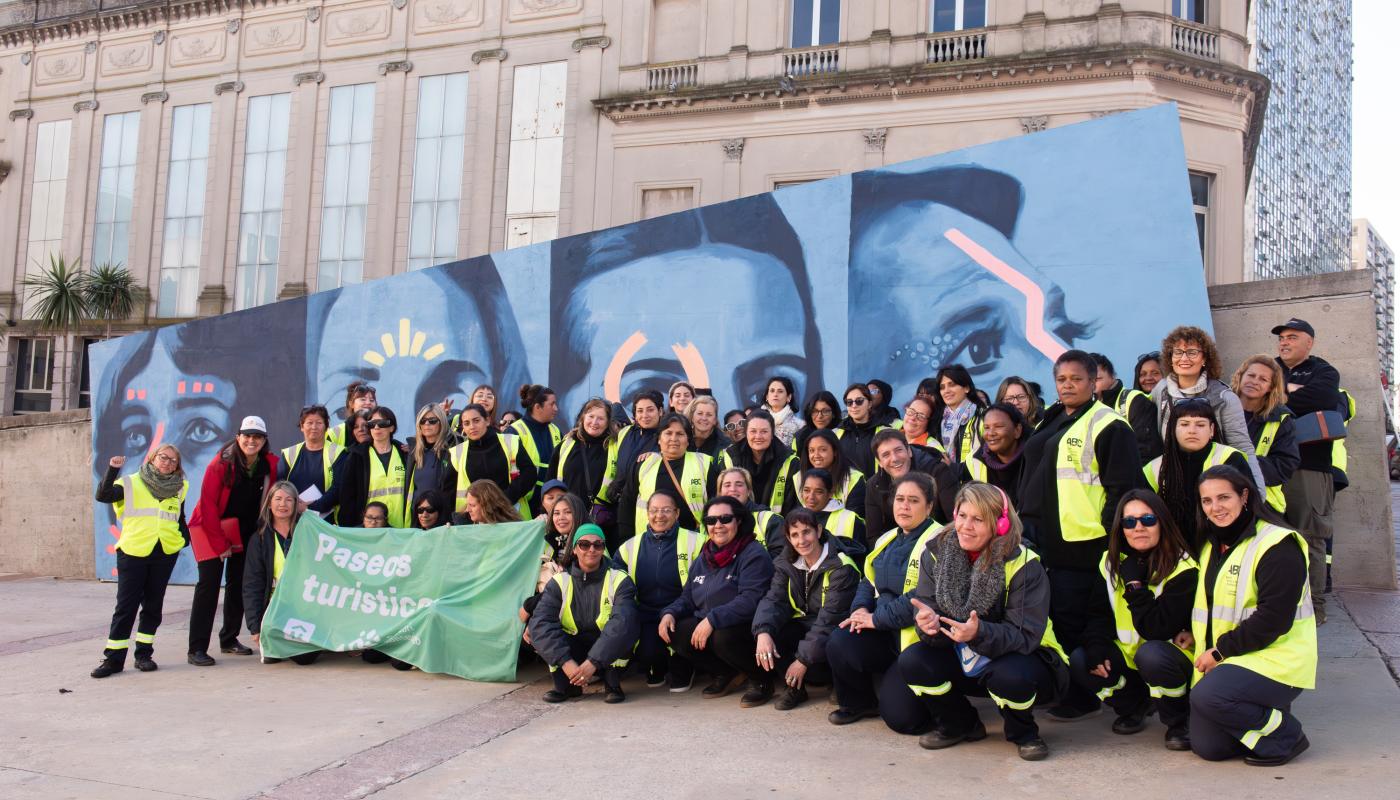Mujeres que participaron del tour