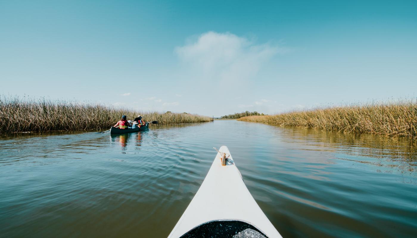 Canoa en los Humedales de Santa Lucía