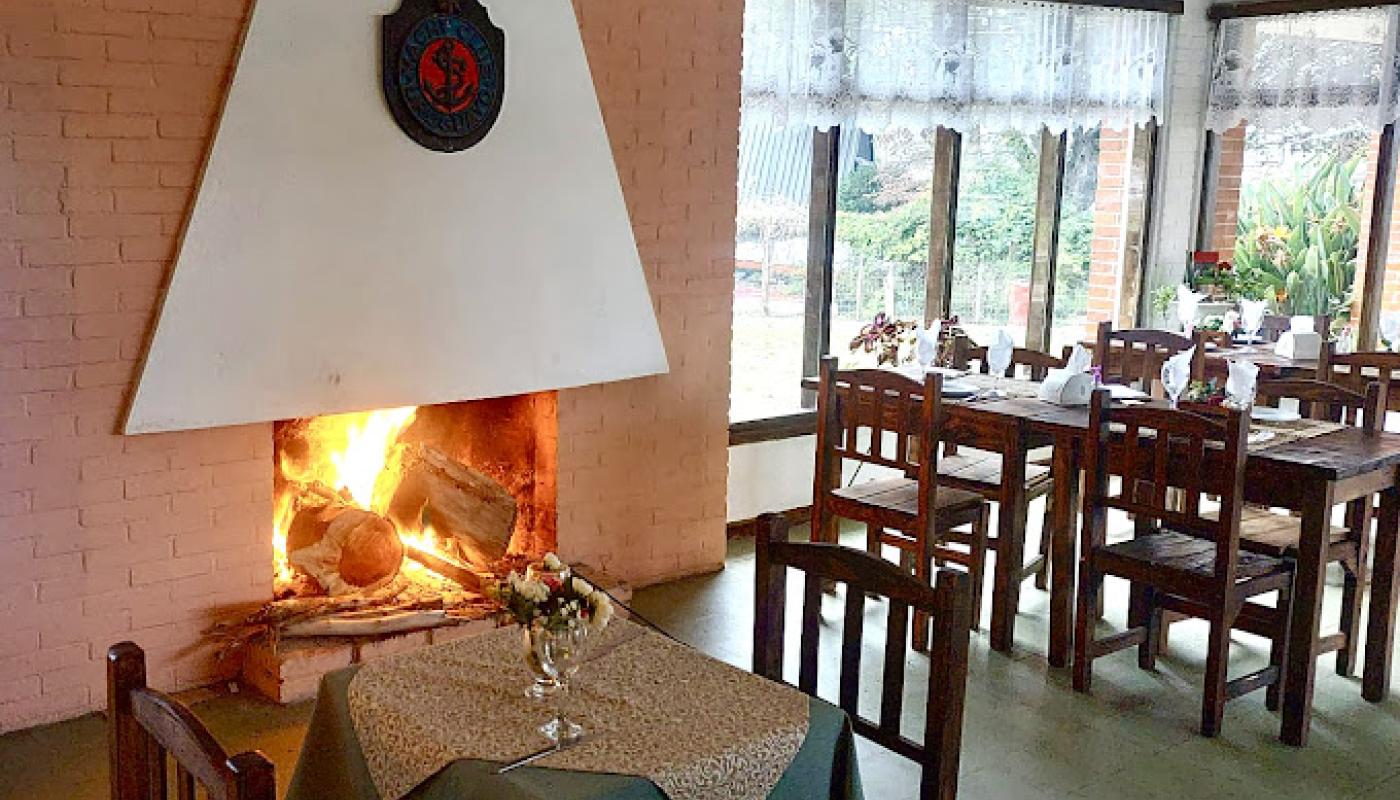Vista general del restaurant en invierno 