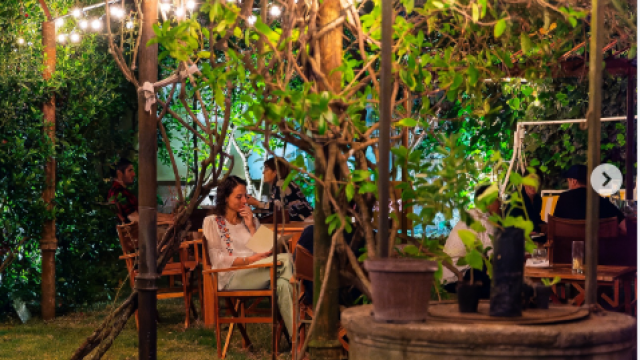 Patio del restaurant Arazá